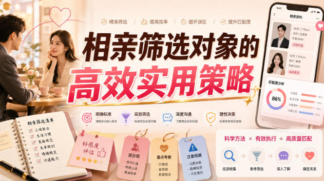 付费文章：相亲筛选对象的高效实用策略-知享资源网