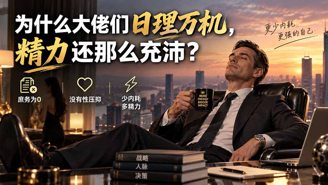 （20244期）付费文章：为什么大佬们日理万机，精力还那么充沛？-知享资源网